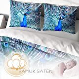 Monohome Pauw Hayvan Figürlü Pamuk Saten Çift Kişilik Nevresim Takımı