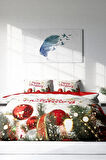Nevresim Takımı %100 Doğal Pamuk Çift Kişilik 3d Digital Ny Noel