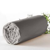 Monohome %100 Pamuklu Gri Çift Kişilik Lastikli Çarşaf 160 x 200