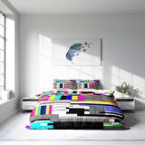 Monohome No Signal 3D Temalı Pamuk Saten Çift Kişilik Nevresim Takımı