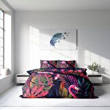 Monohome Flamingo 1 Hayvan Figürlü Pamuk Saten Çift Kişilik Nevresim Takımı