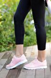 Pembe Potin Fileli Kadın Sneaker A1971-20Pudra
