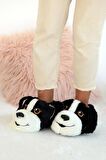 Pembe Potin Sevimli Köpek Kalın Taban Moda Unisex Panduf 001-999-22