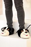 Pembe Potin Sevimli Köpek Kalın Taban Moda Unisex Panduf 001-999-22