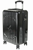 Nippon Ayna PC Büyük Boy Valiz 1802 Oxygen-Siyah
