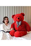 Papyonlu Sevimli Büyük Peluş Ayıcık, 130 Cm - % 100 Yerli