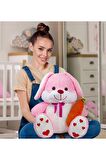 Sevimli 80 Cm Elinde Havuç Tutan Tavşan