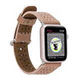Bouletta Apple Watch Uyumlu Deri Kordon 38-40-41mm RST8-87011 Pembe