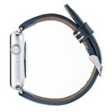 Bouletta Apple Watch Uyumlu Deri Kordon 38-40-41mm SNB Lacivert