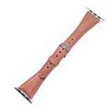 Bouletta Apple Watch Uyumlu Deri Kordon 42-44-45mm Slim G17 Mercan