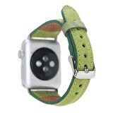Bouletta Apple Watch Uyumlu Deri Kordon 38-40-41mm Slim G16 Yeşil