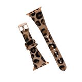 Bouletta Apple Watch Uyumlu Deri Kordon 38-40-41mm Slim Leo1 Leopar