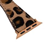 Bouletta Apple Watch Uyumlu Deri Kordon 38-40-41mm Slim Leo1 Leopar