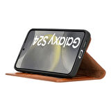 Bouletta Samsung Galaxy S24 Plus Uyumlu Deri Cüzdanlı Kılıf RST2