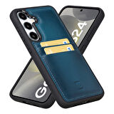 Bouletta Samsung Galaxy S24 Plus Uyumlu Deri Arka Kapak FXCP BRN4EF