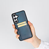 Bouletta Samsung Galaxy S24 Plus Uyumlu Deri Arka Kapak FXCP BRN4EF