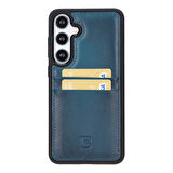 Bouletta Samsung Galaxy S24 Plus Uyumlu Deri Arka Kapak FXCP BRN4EF