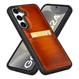 Bouletta Samsung Galaxy S24 Plus Uyumlu Deri Arka Kapak FXCP RST2EF