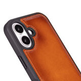 Bouletta Apple iPhone 16 uyumlu, Hakiki Deri, El Yapımı Kılıf, Gölgeli Taba