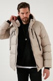 Buratti Kapüşonlu Suya ve Rüzgara Dayanıklı Soğuk Geçirmez Slim Fit Mont Erkek MONT 5717101