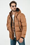 Buratti Kapüşonlu Suya ve Rüzgara Dayanıklı Soğuk Geçirmez Slim Fit Mont Erkek MONT 5717101