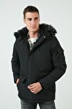 Buratti Peluş Astarlı Suya ve Rüzgara Dayanıklı Soğuk Geçirmez Slim Fit Mont Erkek MONT 5711051