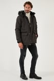 Buratti Peluş Astarlı Suya ve Rüzgara Dayanıklı Soğuk Geçirmez Slim Fit Mont Erkek MONT 5711051