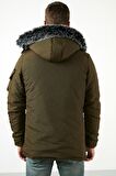 Buratti Peluş Astarlı Suya ve Rüzgara Dayanıklı Soğuk Geçirmez Slim Fit Mont Erkek MONT 5711051