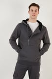 Buratti Pamuklu Slim Fit Kanguru Cepli Fermuar Detaylı Kapüşon Yaka Sweat Erkek SWEAT 575707