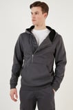 Buratti Pamuklu Slim Fit Kanguru Cepli Fermuar Detaylı Kapüşon Yaka Sweat Erkek SWEAT 575707