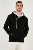 Buratti Pamuklu Slim Fit Kanguru Cepli Fermuar Detaylı Kapüşon Yaka Sweat Erkek SWEAT 575707