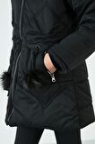 Lela İçi Peluş Astarlı Kapüşonlu Şişme Mont Kız Çocuk MONT 6035034