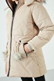 Lela İçi Peluş Astarlı Kapüşonlu Şişme Mont Kız Çocuk MONT 6035034