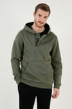 Buratti Pamuklu Slim Fit Kanguru Cepli Fermuar Detaylı Kapüşon Yaka Sweat Erkek SWEAT 575707