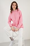 Lela Regular Fit Pamuklu Kapüşonlu Yaka Şardonlu Kışlık Sweat Bayan SWEAT 5863854