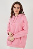 Lela Regular Fit Pamuklu Kapüşonlu Yaka Şardonlu Kışlık Sweat Bayan SWEAT 5863854