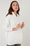 Lela Regular Fit Pamuklu Kapüşonlu Yaka Şardonlu Kışlık Sweat Kadın SWEAT 5863854