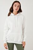 Lela Regular Fit Pamuklu Kapüşonlu Yaka Şardonlu Kışlık Sweat Bayan SWEAT 5863854