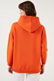 Lela Regular Fit Pamuklu Kapüşonlu Yaka Şardonlu Kışlık Sweat Bayan SWEAT 5863854