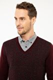 Erkek Bordo Slim Fit Triko Kazak G021GL0TK.000.877889
