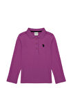 Kız Çocuk Pembe Sweatshirt Basic