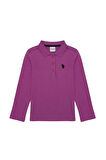 Kız Çocuk Pembe Sweatshirt Basic