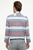 Bordo Slim Fit Gömlek