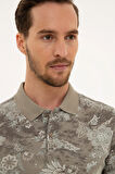 Koyu Gri Slim Fit Polo Yaka T-Shirt