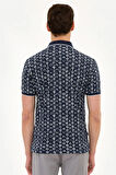 Lacivert Slim Fit Polo Yaka T-Shirt