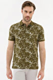 Açık Haki Slim Fit Polo Yaka T-Shirt