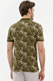 Açık Haki Slim Fit Polo Yaka T-Shirt