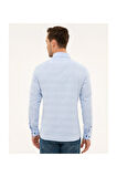 Erkek Açık Mavi Slim Fit Gömlek G021GL004.000.1051872