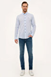 Turuncu Slim Fit Gömlek