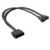 Fan Çoklayıcı 2 Port Y Pwm 4 Pin Splitter Çoklayıcı Switch Kablosu 5025